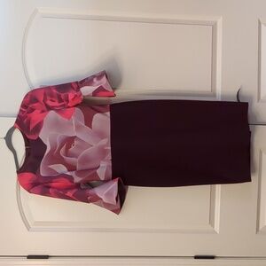 Ted Baker Tzalva Porcelain Rose Bodycon Dress